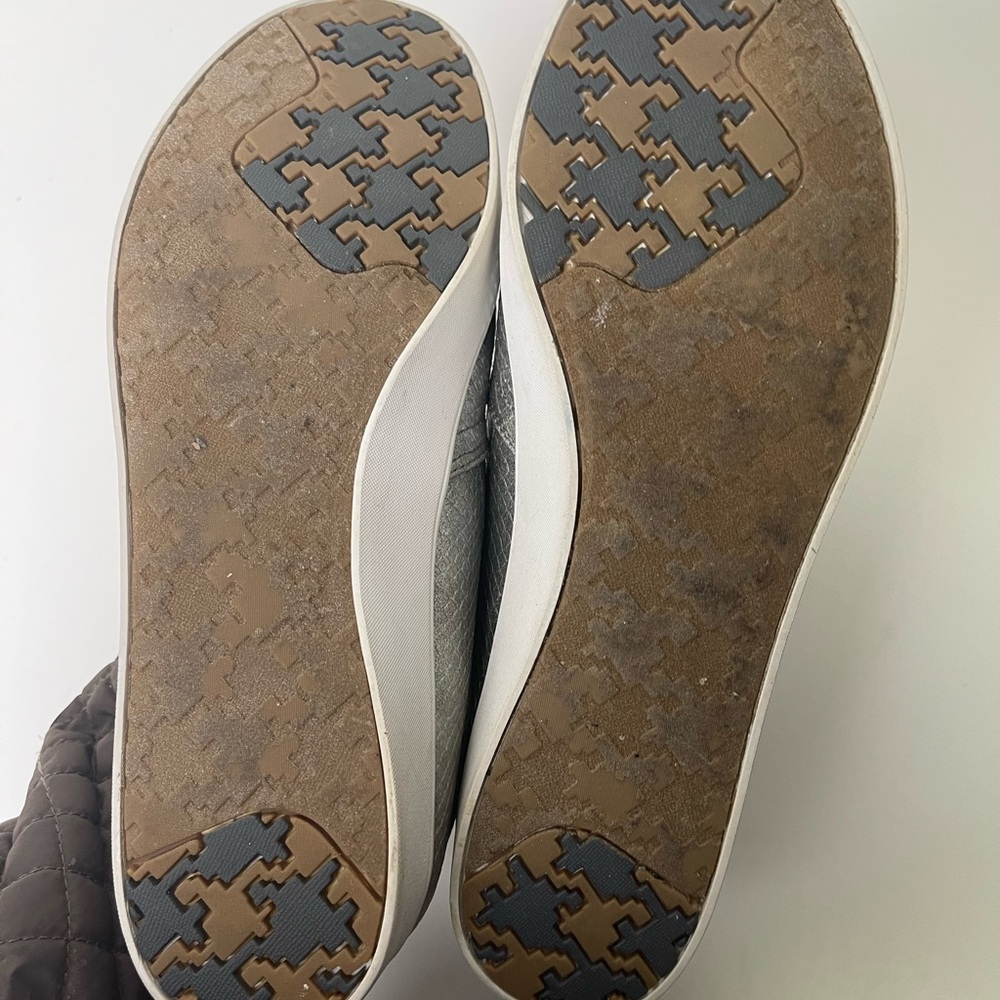 Dr.Scholl’s Memory Foam Cool Fit Woman’s Silver Snakeskin Slip On Flats 8.5M - Picture 9 of 9